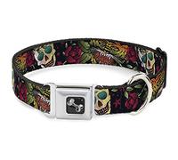Buckle Down la Mort Avant Dishonour Plan Noir Collier de Chien en Forme d'os, Large Large/18-81,3 cm