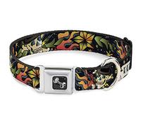 Buckle Down la Mort ou Gloire Noir Collier de Chien en Forme d'os, Large Medium/16-58,4 cm
