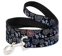 Buckle-Down Laisse pour Animal de Compagnie - Attrape-rêves Galaxy/Blanc