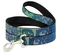 Buckle-Down Laisse pour Animal de Compagnie - Retro Monster Aqua