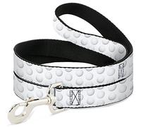 Buckle-Down Laisse pour Animal Domestique - Balle de Golf - Blanc