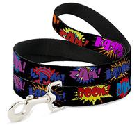 Buckle-Down Laisse pour Animal Domestique Effet sonore Noir/Multicolore