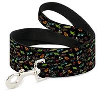 Buckle-Down Laisse pour Animal Domestique - Insectes dispersés - Noir