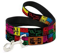 Buckle-Down Laisse pour Animaux de Compagnie - Rubans Multi Neon