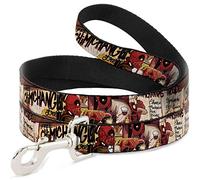 Buckle-Down Laisse pour Chien Deadpool Kills Deadpool 2 Cover Dynamite Chimichanga 1,8 m de Long 1,3 cm de Large (Multicolore)