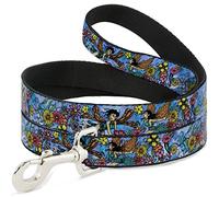 Buckle-Down Laisse pour Chien Tatouage Johnny Flower Fairy 1,8 m de Long 1,3 cm de Large