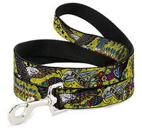 Buckle-Down Laisse pour Chien Truth and Justice Jaune Disponible en différentes Longueurs et largeurs pour Chiens et Chats de Petite, Moyenne et Grande Taille