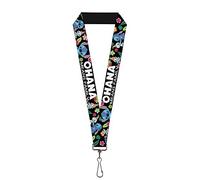 Buckle-Down Lanière - 1.0 - Ohana Means Family/Stitch & Scrump Poses/Tro Chaîne de clé, Multicolore, Taille Mixte Adulte (Bagage Uniquement)