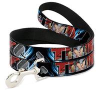 Buckle Down Large 3,8 cm Marvel Avengers Thor Poses/Marteau Dog Leash, 4 '
