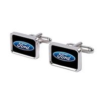 Buckle Down Le Logo Ovale Ford Fcg Noir Bleu Cufflink Définir Une Taille