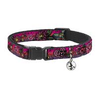 Buckle Down "Love Kills C/U Rose Breakaway Collier pour Chat, 1/5,1 cm X 8-30,5 cm/Medium