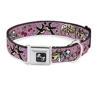 Buckle Down Lucky Rose Collier de Chien en Forme d'os, Large Large/18-81,3 cm