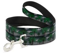 Buckle Down "Marijuana Palmiers/fumé Pet Leash, 6 'x 3,8 cm