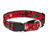Buckle Down Mgc-w31362-m Rouge Martingale Collier de Chien, 2,5 cm Wide-Fits 11-43,2 cm Neck-Medium