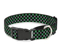 Buckle Down Mgc-w31386-s Mini Checker Noir/Gris/3 Vert Martingale Collier de Chien, Petite