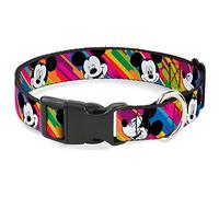 Buckle Down Mickey Mouse Expressions Multicolore Collier Clip en Plastique Blanc/Noir