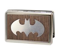 Buckle Down mixte adulte Metal Wallet - Batman Marquetry Black Walnut/metal Portefeuille - multicolore -