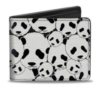Buckle-Down Panda Accessoire de Voyage Portefeuille à Deux Volets, Multicolore, 4.0" x 3.5" Homme