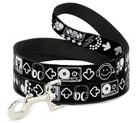 Buckle Down "Music Happy Face Pet Leash, 6 'x 2,5 cm
