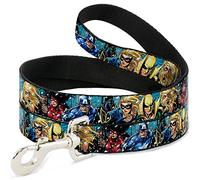 Buckle Down "New Avengers Group Snow Storm Pose Pet Leash, 6 'x 3,8 cm