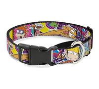 Buckle Down "Nick 90 de rembobinage 7-character/4-logo Collage Martingale Collier de Chien, 2,5 cm X 11-43,2 cm/Medium