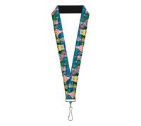 Buckle-Down Nickelodeon Cordon élastique Motif Bob l'éponge 8 bits Bleu 55,9 x 2,5 cm