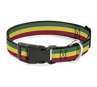 Buckle Down Pc-w21802-l Rasta Collier de Clip en Plastique, L/15-66 cm