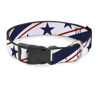 Buckle Down Pc-w30189-wl Plastique Clip Collier, 3,8 cm Wide-Fits 18-81,3 cm Neck-Large, Americana