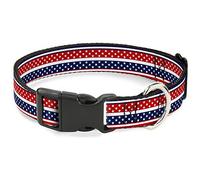 Buckle Down Pc-w30196-nl col Clip en Plastique, 1/5,1 cm Wide-Fits 9-38,1 cm Neck-Large, Americana