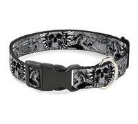 Buckle Down Pc-w30268-wl Plastique Clip col, crânes, 3,8 cm Wide-Fits 18-81,3 cm Neck-Large