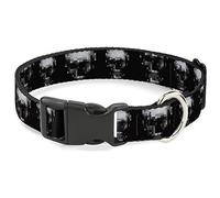 Buckle Down Pc-w30446-ws Plastique Clip col, crânes, 3,8 cm Wide-Fits 13-45,7 cm Neck-Small