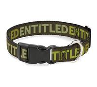 Buckle Down Pc-w30543-nl intitulé Tonal Verts Plastique Pince à col, étroit L/9-38,1 cm
