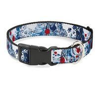 Buckle Down Pc-w30708-ns Plastique Clip col, Gothique, 1/5,1 cm Wide-Fits 6-22,9 cm Neck-Small