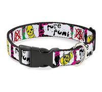 Buckle Down Pc-w31697-m Plastique Clip col, Punk, 2,5 cm Wide-Fits 11-43,2 cm Neck-Medium