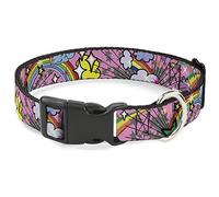 Buckle Down Pc-w31804-wl Plastique Clip col, arcs-en-Ciel, 3,8 cm Wide-Fits 18-81,3 cm Neck-Large