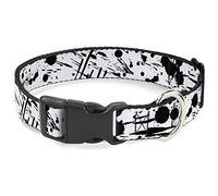 Buckle Down Pc-w31905-s Plastique Clip col, Projections de Peinture, 2,5 cm Wide-Fits 9-38,1 cm Neck-Small