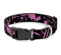 Buckle Down Pc-w31914-s Plastique Clip col, Projections de Peinture, 2,5 cm Wide-Fits 9-38,1 cm Neck-Small