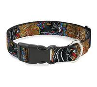 Buckle Down Pc-w32024-s Plastique Clip Collier, 2,5 cm Wide-Fits 9-38,1 cm Neck-Small