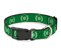 Buckle Down Pc-wgl009-wm Green Lantern Plastique Clip Collier, 3,8 cm Wide-Fits 16-58,4 cm Neck-Medium