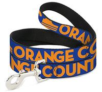 Buckle Down Pet Leash, 4 'x 1/5,1 cm, comté d'orange (/Wave Icon Bleu/Orange