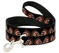 Buckle Down Pet Leash, 4 'x 3,8 cm, Mohawk Skulls-no étoile
