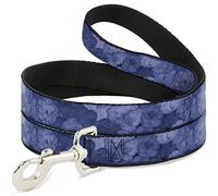 Buckle Down Pet Leash, 4 'x 3,8 cm, Vivid Floral Collage 2 Blues