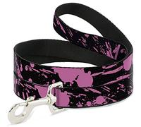 Buckle Down Pet Leash, Projections de 4 'x 1/5,1 cm, Noir/Rose