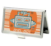 Buckle-Down Porte-Cartes de Visite - Tête de Robot SHEL-BOT - Petit