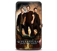 Buckle-Down Portefeuille Charnière-Supernatural, Surnaturel, 18 cm x 10 cm Femme