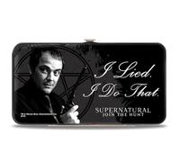 Buckle-Down Portefeuille à charnière pour Femme - Supernatural Novelty - Blanc - Taille Unique