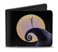 Buckle-Down Portefeuille à Deux Volets Jack Full Moon de Nightmare Before Christmas pour Homme, Multicolore, Taille par défaut, Multicolore, Default Size