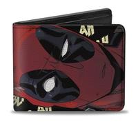 Buckle-Down Portefeuille à deux volets pour homme Deadpool, 10,2 x 8,9 cm, Deadpool., 4.0" x 3.5", Buckle-down Portefeuille à deux volets Deadpool