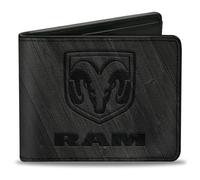 Buckle-Down Ram Accessoire de Voyage Portefeuille à Deux Volets, Noir, 4.0 Homme