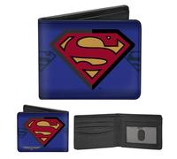 Buckle-Down Deux Volets Superman Accessoire de Voyage-Portefeuille à Double pli, Multicolore, 4.0" x 3.5" Homme